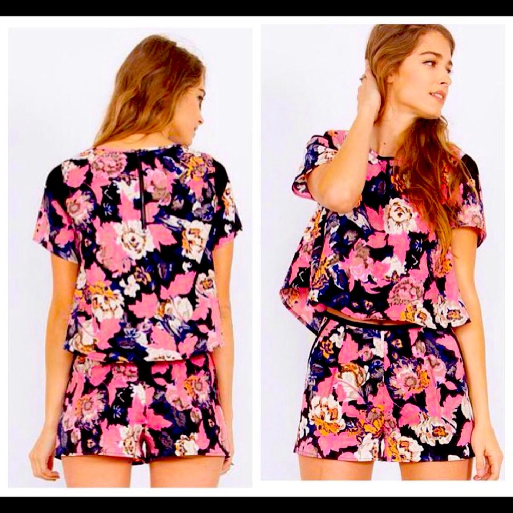 Sugar Lips 2-piece floral set